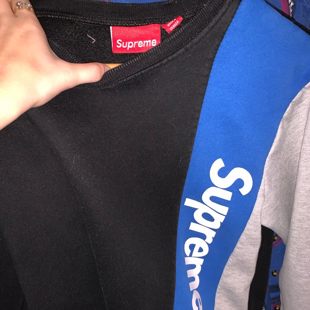 Supreme paneled crew neck